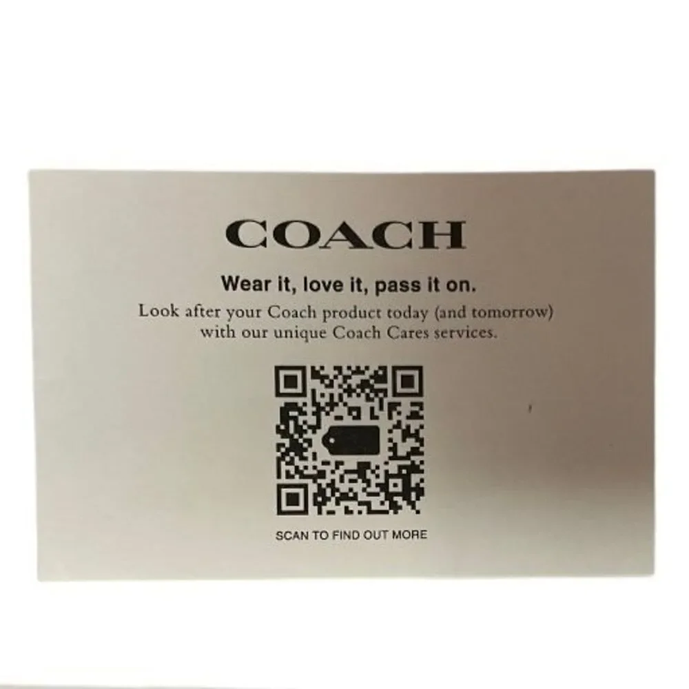 Coach Corner‎ Zip Wristlet Wallet Crossgrain Small Leather Black